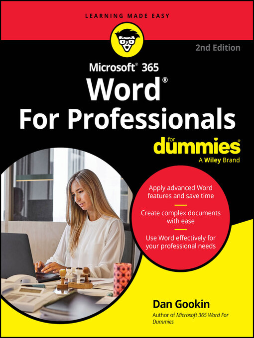 Title details for Microsoft 365 Word For Professionals For Dummies by Dan Gookin - Wait list